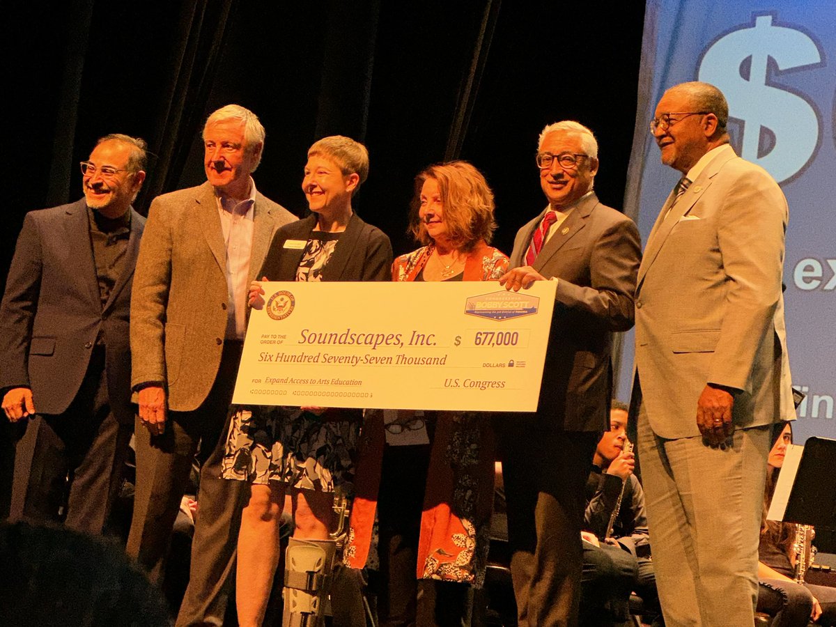 Rep. Bobby Scott (@BobbyScott) on Twitter photo 2023-03-26 21:20:12 This afternoon, I delivered $677,000 in Federal funding to @SoundscapesHR, so the organization can bolster staffing and infrastructure, increase community awareness and engagement, and erect a learning hub for participants This afternoon, I delivered $677,000 in Federal funding to @SoundscapesHR, so the organization can bolster staffing and infrastructure, increase community awareness and engagement, and erect a learning hub for participants