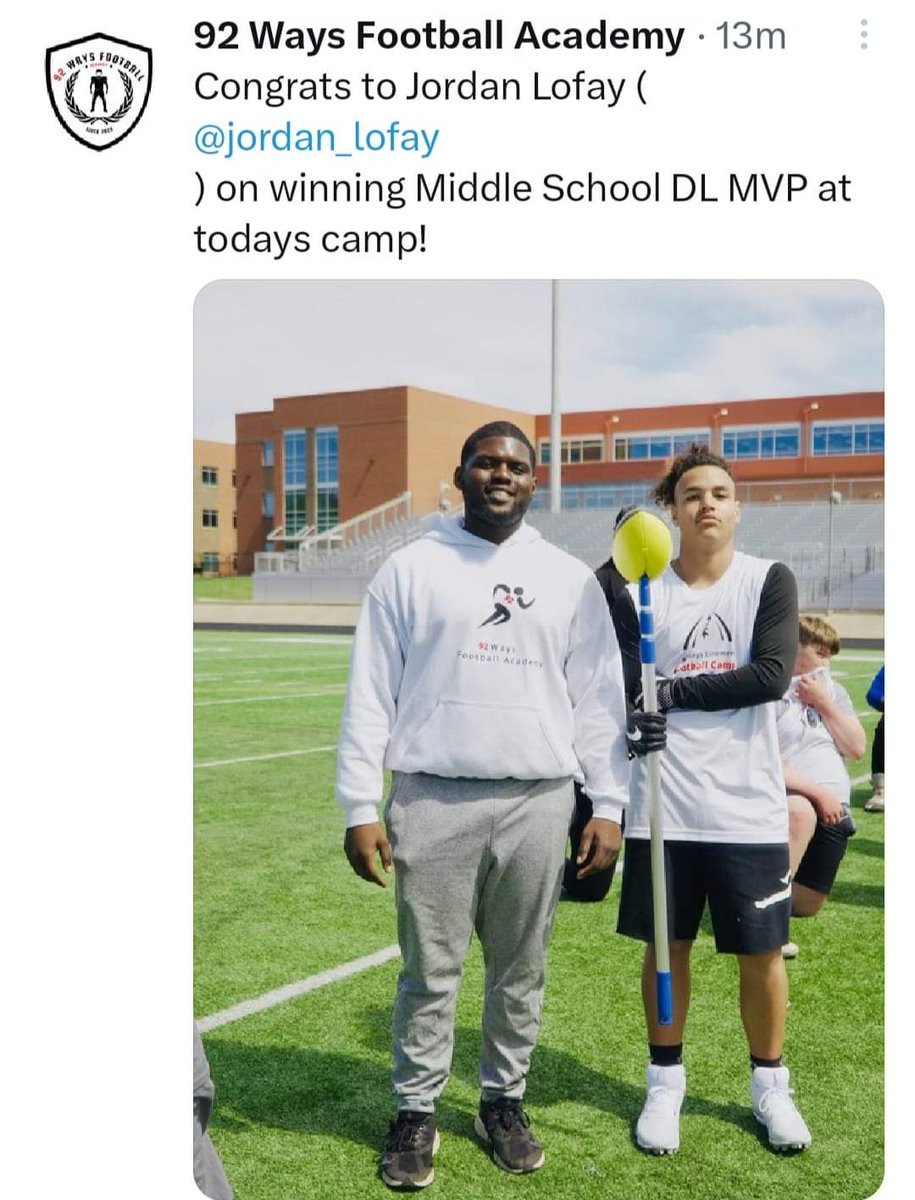 penix30's tweet photo. Three of my guys dominating in Charlotte this weekend. 2025 DL @julianlofay 2026 DL @jaden_lofay 2027 DL/EdgeLB @jordan_lofay Huge day for the 8th grader @jordan_lofay he won DL MVP! So proud of them! @SummervilleFB #DevelopedHereSC #BIA https://t.co/zPjewUoKPB