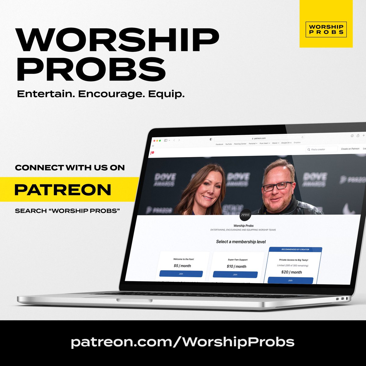 brianltabor's tweet photo. Thanks so much to all of you that are already supporting us on Patreon! We’re working on some really cool stuff for our insiders. Would you enjoy a monthly zoom connection with us? Coaching on your livestream and leading? Ever wanted to ask The BIG ROOM Question on a podcast? There are opportunities for all of those. Become an insider on Patreon ==> https://t.co/Ntkvrb7R7Q