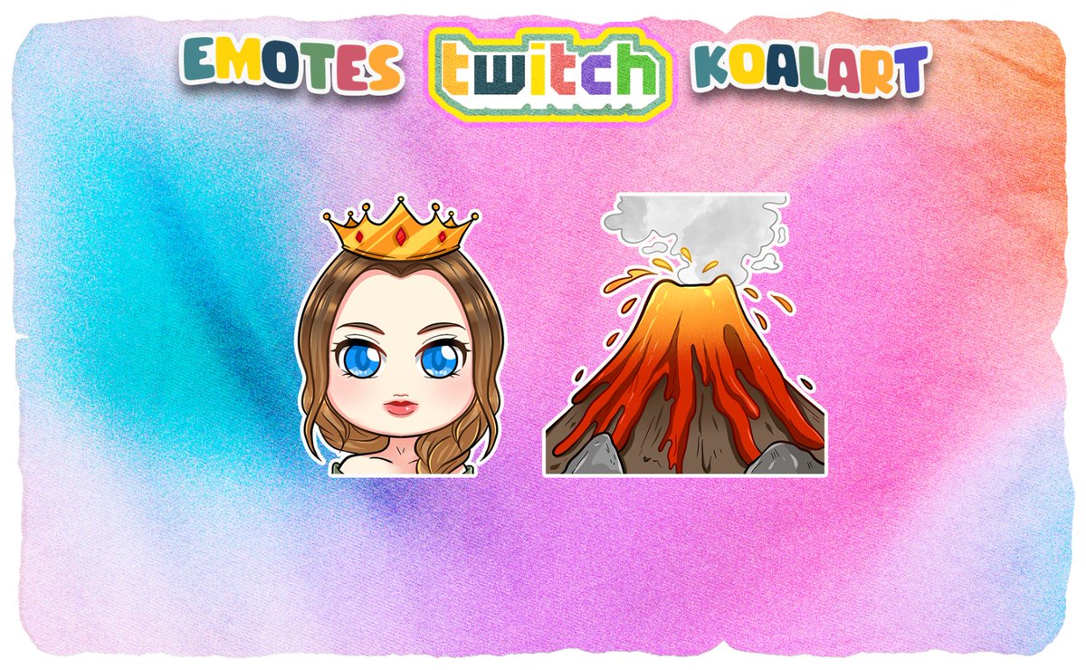 koalartcreative's tweet photo. @ItsAtizzity Hello streamer, if you looking for twitch emotes or sub badges, It's only $5 each ^^. And I have another interesting promo. 7 emotes or badges for only $25!! 
https://t.co/V4U6B8z4li https://t.co/ams7YeXHWK