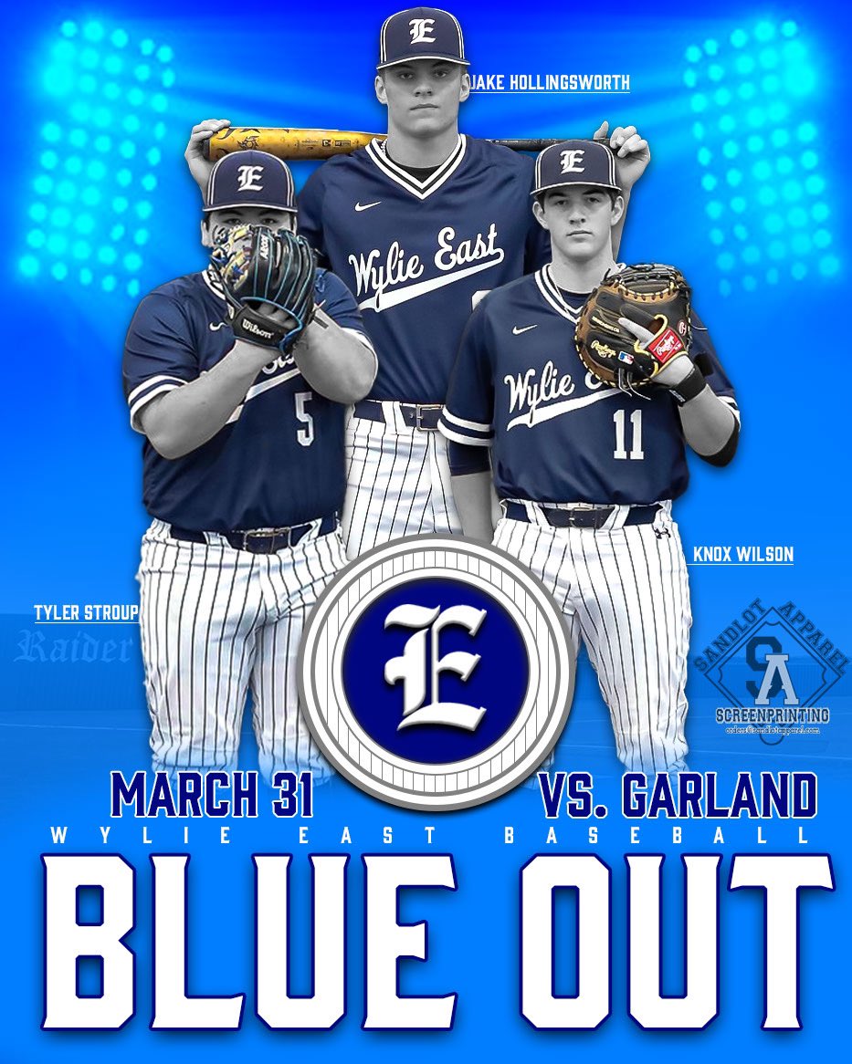 HOME game Friday is a BLUE OUT! Another giveaway to the first 100 students at 6:50pm! <a href="/WEHS_Raiders/">WEHS_Raiders</a> <a href="/WEABCBooster/">Wylie East Athletics Booster Club</a> <a href="/BarstoolWEHS/">Barstool Wylie East</a>