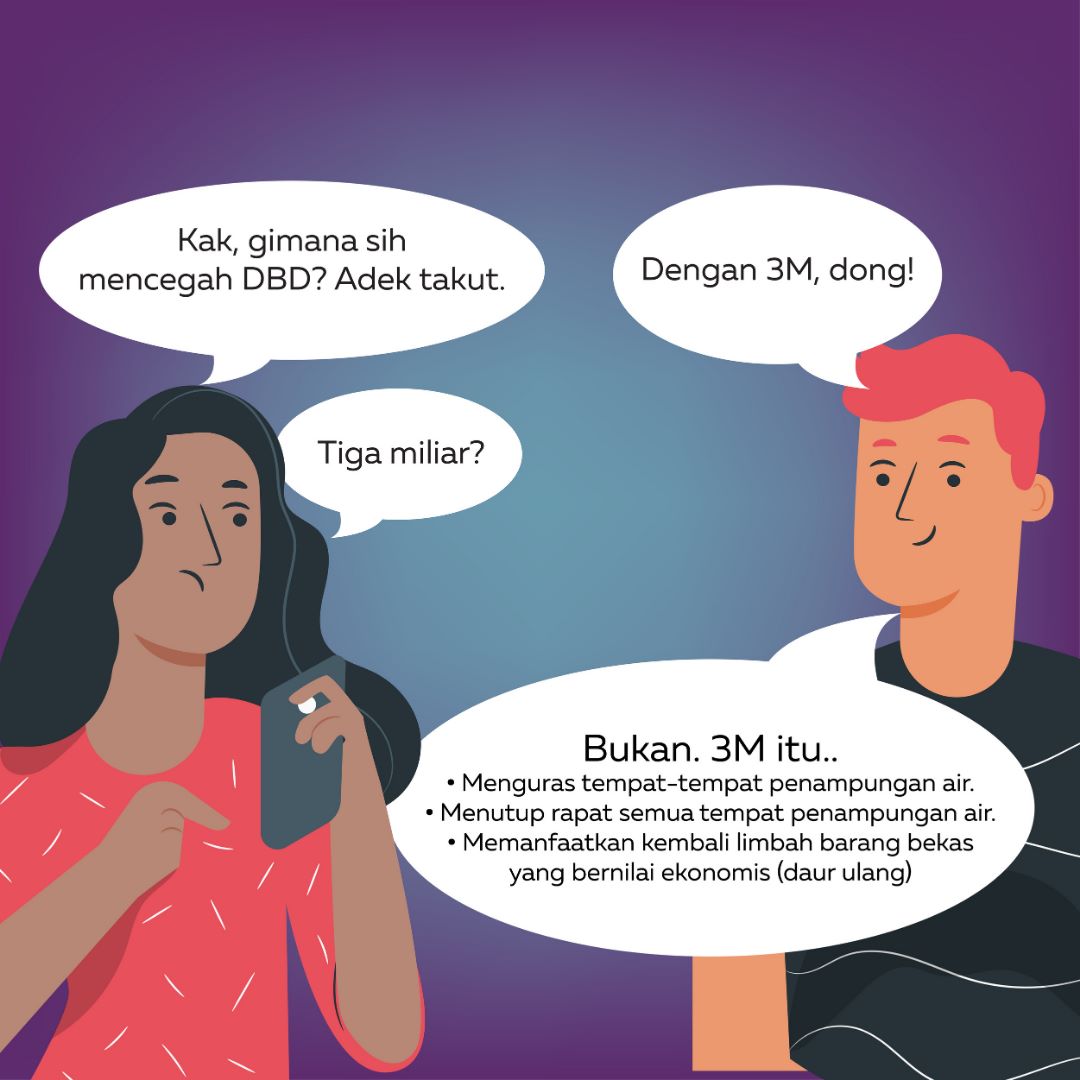 tingginya kasus DBD juga dikarenakan faktor abainya masyarakat terhadap kebersihan lingkungan. Ditambah dengan cuaca yang tak menentu, seperti hujan, yang mengakibatkan banyak genangan air.
#AwasDigigitNyamuk
Semua Lawan DBD