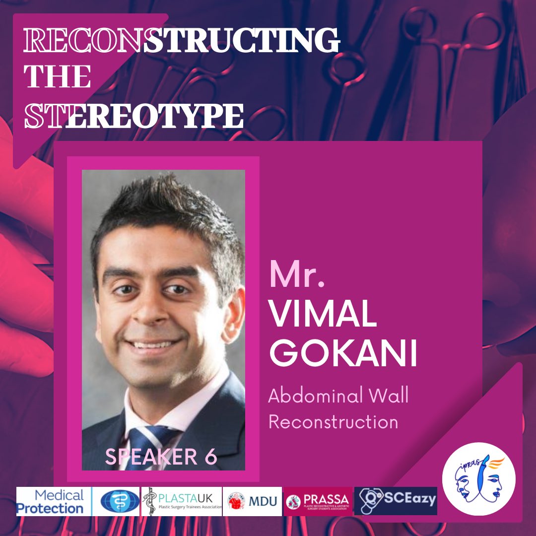 ICPlasticSurg's tweet photo. Meet our fantastic 6th RTS speaker - @VimalGokani 📌 Buy your ticket now via the link in our bio to listen to all of our incredible speakers 🎟️
#reconstructingthestereotype #RTS #iPRAS #plasticssurgery #meded #medicalstudent #medstudent #surgery #medicine #plasticsurgeon https://t.co/nBdaeG4PyK