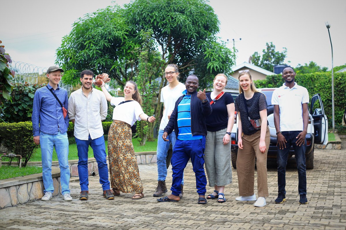 #IYFEP program is already making headway, we welcomed the 6 German interns, over the weekend, to Uganda. As they await placement at their host farms, following the ongoing Start Seminar in Masaka, the interns have already expressed their elation to be in the Pearl of Africa.