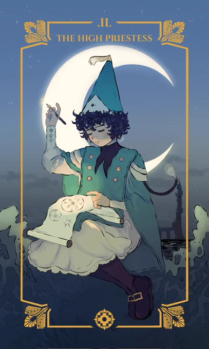 the two cards I did for  #witchhatatelier 
