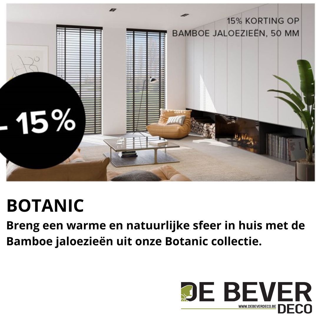 deBeverVerf's tweet photo. BOTANIC 15% korting op horizontale jaloezieën 50mm  t.e.m. 1 mei 2023

Breng een warme en natuurlijke sfeer in huis met de Bamboe jaloezieën uit onze Botanic collectie

https://t.co/Ro8GC0GF7i

#debeverdeco #raamdecoratie #jaloezieën #copahome #interiordesign #interieurstyling https://t.co/Y0tAC2s1gx