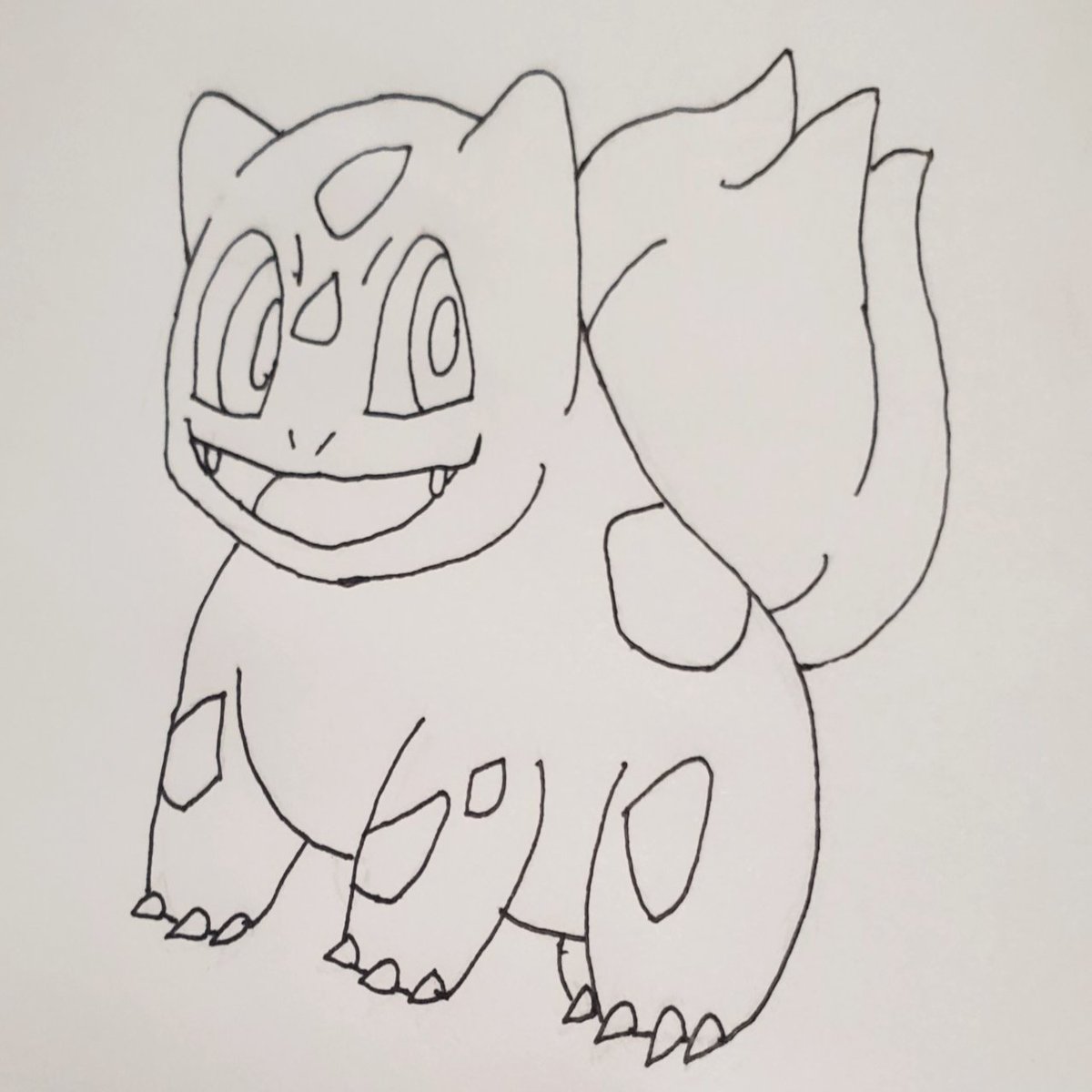 Working out how to draw Bulbasuar for one of my videos, How to Draw Bulbasuar! Half my videos will be pokemon challenges while the other half will be How to draw pokemon videos. 
#poketube 
#poketuber
#smallyoutuber