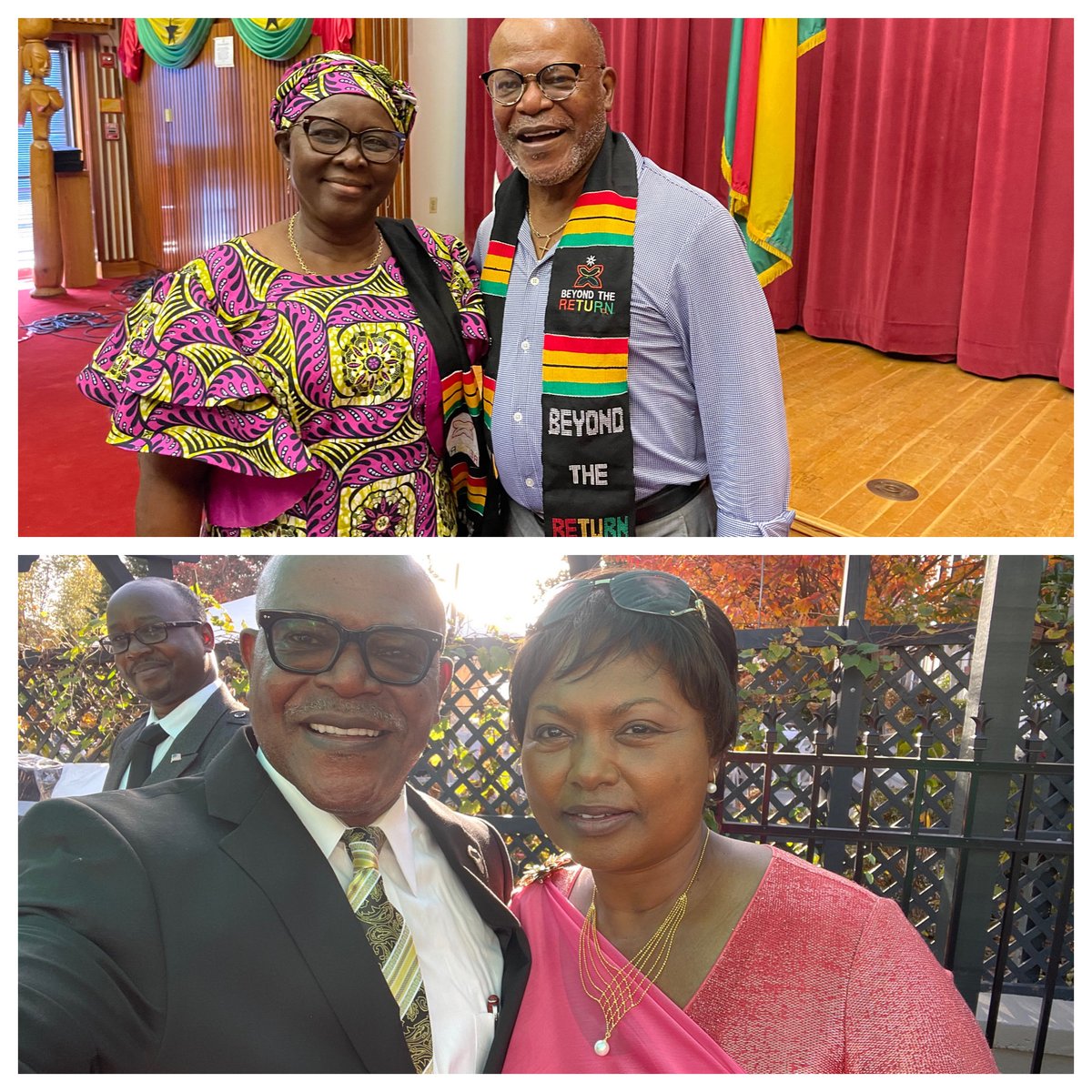 Turning my sights towards Africa: Ghanaian Ambassador to the USA: The Honorable Hajia Alima Mahama (top); Rwanda Ambassador to the USA: The Honorable Mathilde Makantabana (bottom)