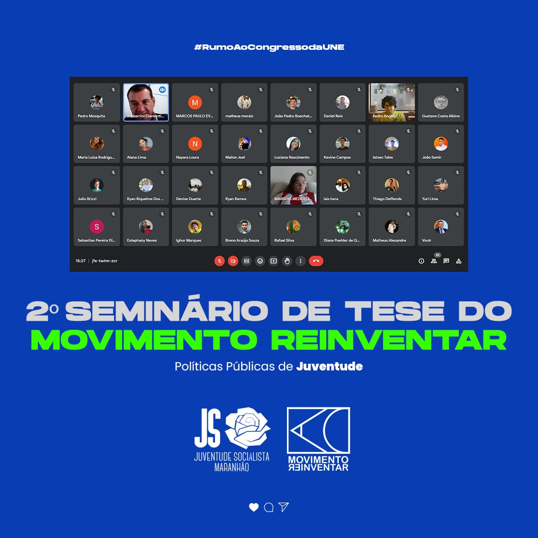 jspdtma's tweet photo. O Reinventar Maranhão marcou presença no 2° Seminário Nacional do Movimento Reinventar.

Foi um momento de muito aprendizado e discussão sobre as Políticas Públicas de Juventude.

#MovimentoReinventar
#RumoAoCongressoUNE https://t.co/4CO7ZoH6tC