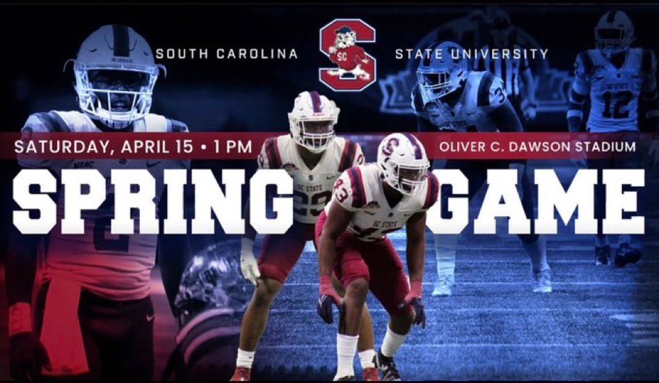 dasean803's tweet photo. I will be visiting @SCState_Fb on April 15th for junior day!🐶❤️🤍@coreybarlow12 @Bpough https://t.co/TZBPb7gzcV