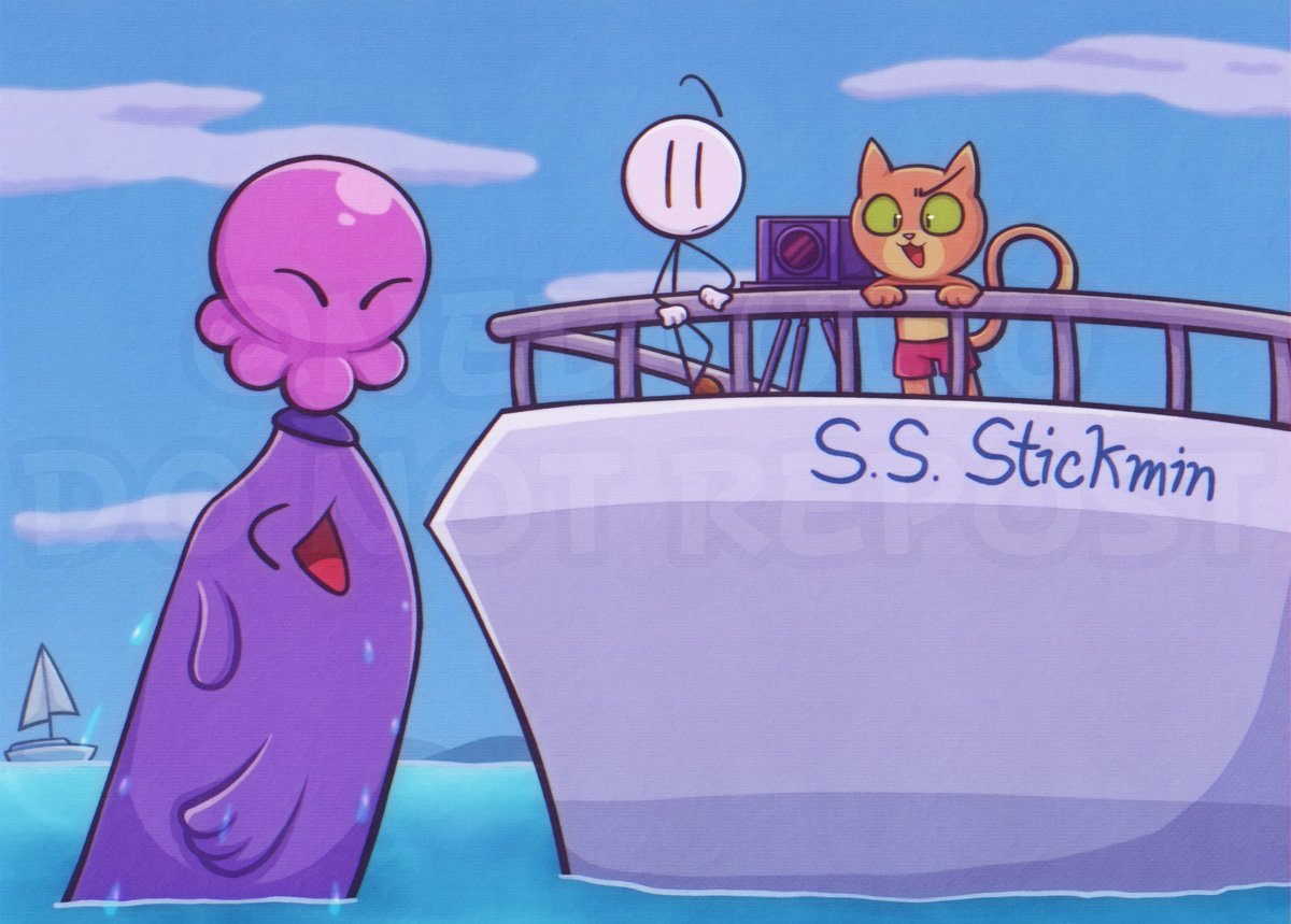 Nebbuwu's tweet photo. Indie Mashup! Based on the "draw your 3 recent Steam games" challenge!!
#HenryStickmin #HenryStickminFanart #BitsAndBops #Squidlit https://t.co/RaXgOEXUKP