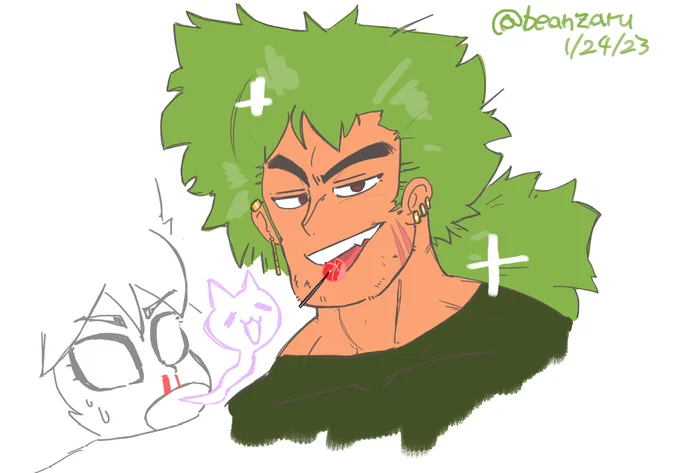 Would it be considered a crime to cut this man's hair the next time I draw him  