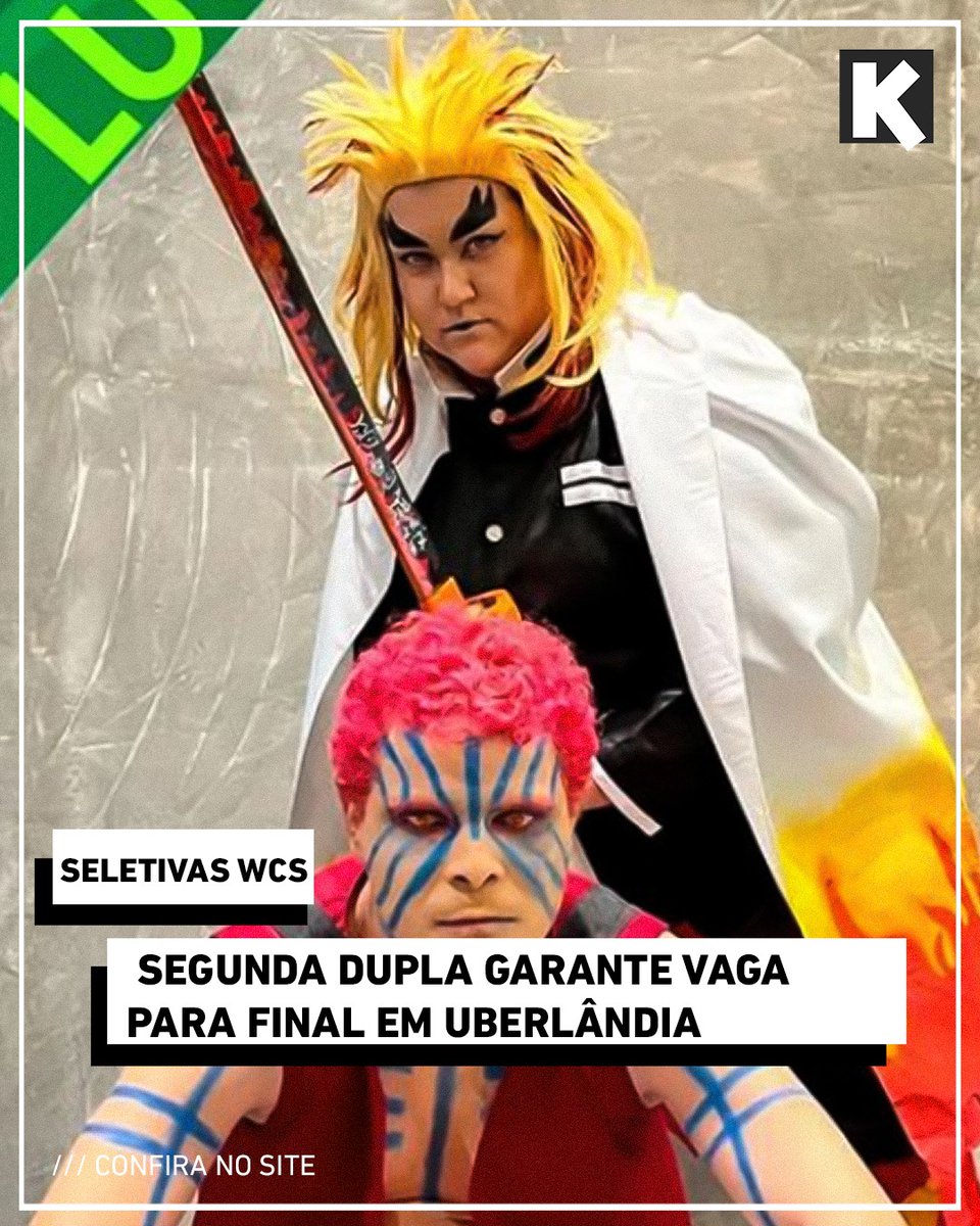 kosplaybr's tweet photo. Os uberlancenses Nani e Backa são a segunda dupla classificada para a final do WCS!

No site você confere nossos comentários das apresentações, prêmios e vídeo da live do Canal_sk e muito mais!

Acesse:
https://t.co/GaUBRaeYYr https://t.co/cC1MZowIJr