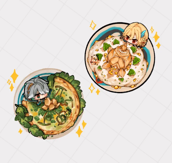 [merch design drop] perfect dish obtained al-haitham &amp; kaveh ver.#genshinimpact 