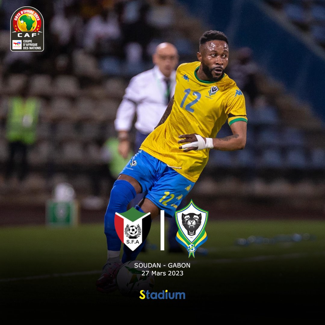 Stadium_ga's tweet photo. #StadiumBigGame | C'est jour de match pour les #Panthères du #Gabon au Soudan!
🏆 | 4e journée Élim CAN 2023/ Groupe I
⚽️ |Soudan🇸🇩🆚🇬🇦GABON
🏟 | Al Hilal Stadium (Omdurman)
⌚️ | 21h00🇬🇦 / 20h00 GMT
📺 | ?
📱 | #SUDGAB
🤔Le Gabon fera t-il un 6 (points) sur 6❓️
#Stadium_ga https://t.co/WuSGnJqQq2