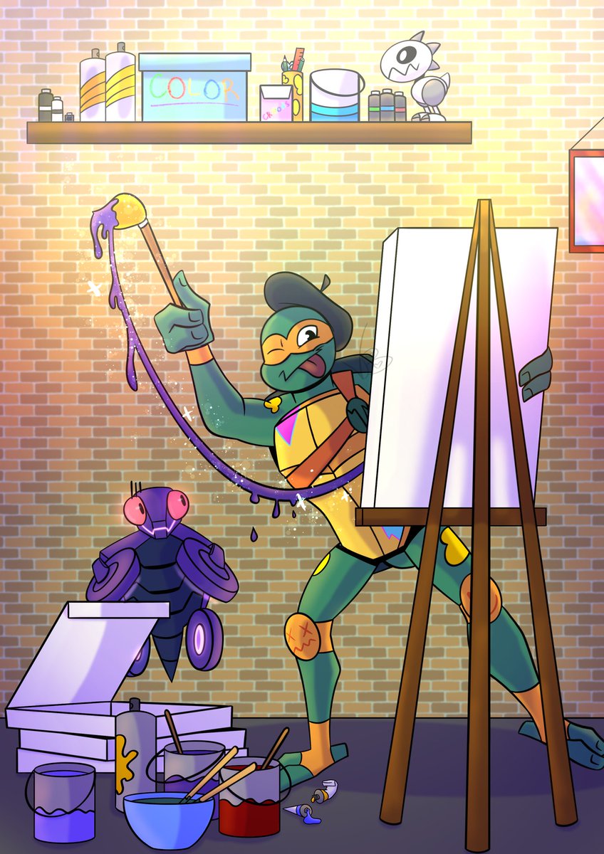 ValebotB's tweet photo. My art for @wyrm.on.string on instagram 🧡congrats for first place, hope you like it🥇😆#rottmntmovie #fanart #valebot #procreate #digitaldrawing #digitalart #art #rottmnt #riseoftheteenagemutantninjaturtles #TMNT #RiseoftheTMNT #SaveRiseoftheTMNT #tmntfanart #rottmntfanart https://t.co/YJVRhPdc85