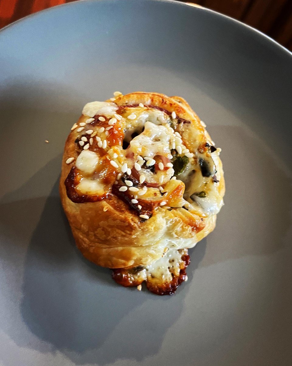 Next up at the Cajun Carnival is Muffaletta Pinwheels… a twist on the iconic New Orleans sandwich.  Mortadella, provolone, salami, olives and parsley wrapped in a puff pastry.  The whole family instantly inhaled these puppies. Mmm! #muffaletta <a href="/RaddishKids/">Raddish Kids</a> #muffalettapinwheels