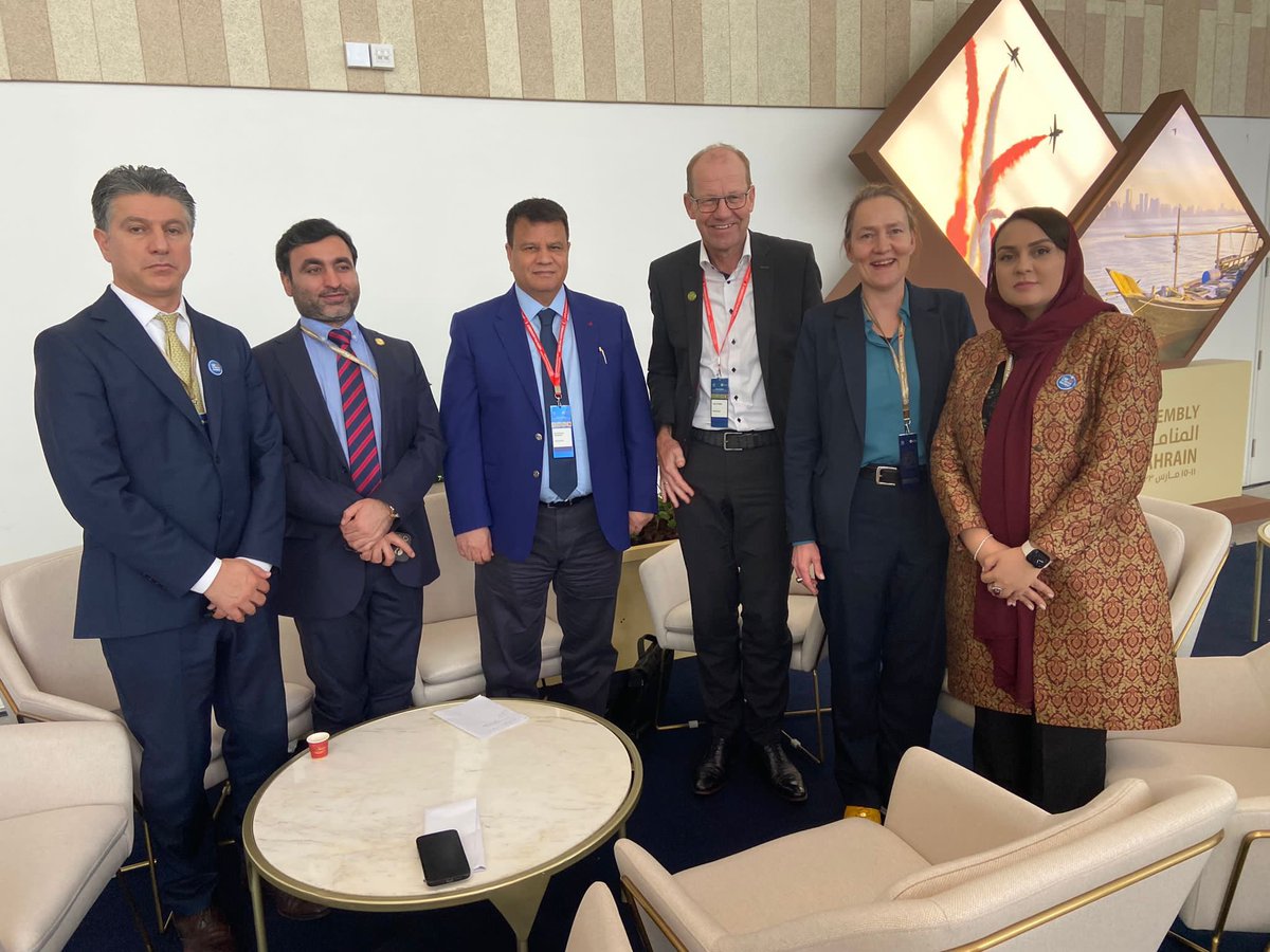 It was such an honor to represent #AFG parliament at the #IPU146 in #Bahrain. Had very productive meetings on the sidelines of the Assembly with delegations from allied countries such as Canada, the UK, Austria, Australia and the Netherlands. Thank you for your support.