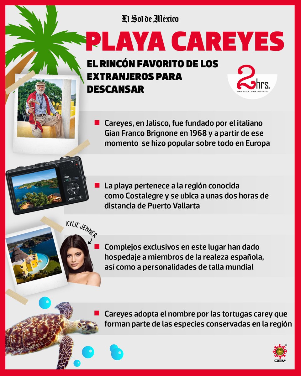soldezacatecas's tweet image. #2Horas y playita, arenita... diversión, relax.
Su tranquilidad es inigualable, quienes deciden vacacionar en Careyes podrán tener la certeza de haber encontrado el lugar ideal para descansar.
tinyurl.com/2p7xytco