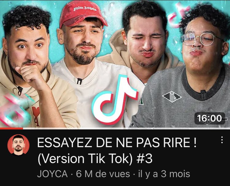 Zapoxygen's tweet photo. @JoycaOff Bonsoir Joyca , étant algérien je vais souvent passer mes vacances la bas et mon YouTube quand j’y me propose des vidéo en arabe et je suis tombé sur ta vidéo essayez de ne pas rire TikTok avec de l’eau dans la bouche et en arabe (je sais que c’est plagiat à cause de la minia). https://t.co/wZKt27NdS7