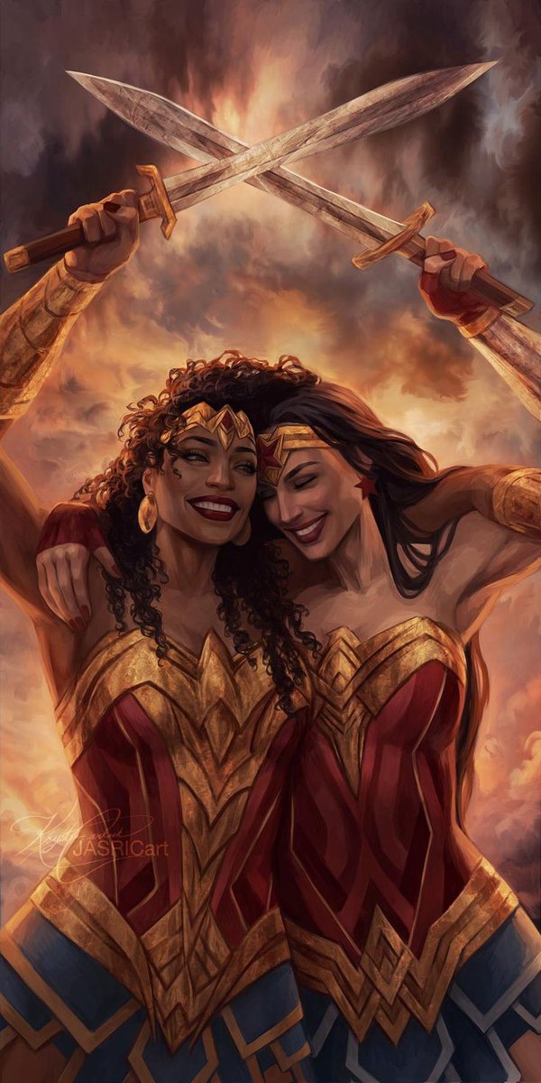 KingKrakoa's tweet photo. You could easily revise the story that Hippolyta & Philippus created her out of clay and brought to life by their love. #WonderWoman #Nubia #Hippolyta #Philippus #QueenOfTheAmazons #Themyscira https://t.co/rNoVknHxdh