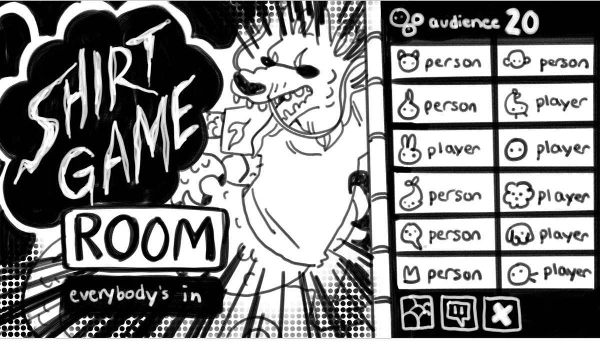 jackboxgames's tweet photo. 👕 Tee K.O. behind the scenes 👕 

Check out this early concept art for the first Tee K.O. game in #PartyPack3. https://t.co/OSICXs0l2T