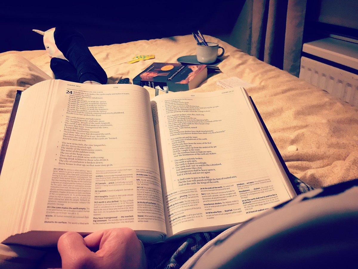 slaross's tweet photo. Half way through… ❤️
#biblereading #Isaiah #9monthson #husbandandwife #suchawonder #WordofGod #powertosave #readit https://t.co/pJl9ZbORQJ
