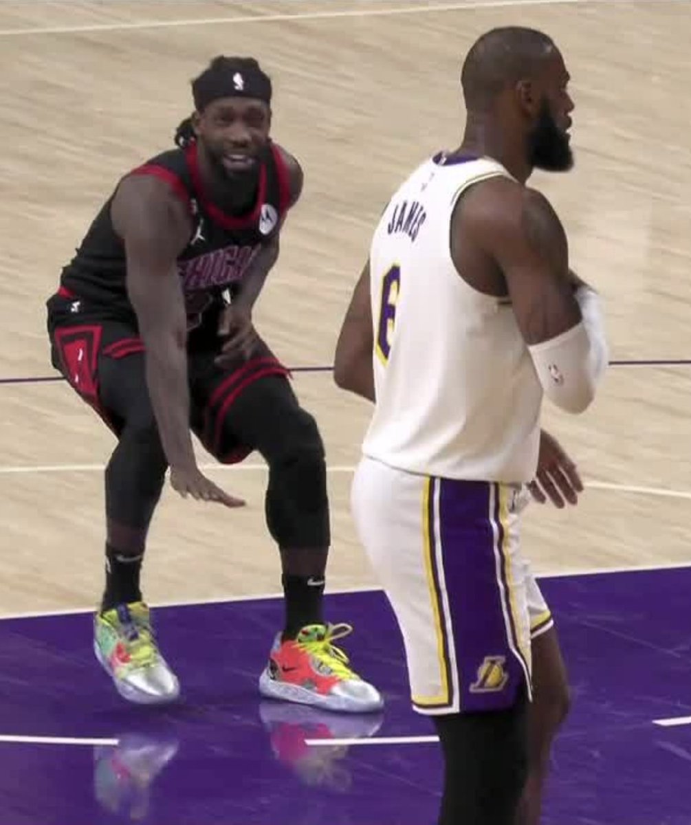 SportsCenter's tweet image. Pat Bev hit LeBron with the 'too small' celebration after his bucket 👀