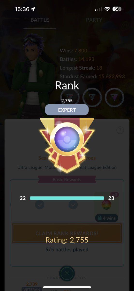 mrkarppvp's tweet photo. It’s pretty decent for the first month #gbl @PokemonGoApp #mountaincup https://t.co/GmzUfCkQ5Z