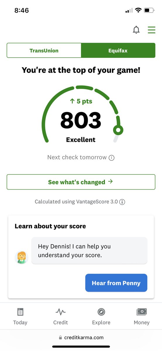 Still 17 points away from my all time high. I Never used a debit card in my life, only credit card. Pay it off every week. Never pay interest, ever. Don't spend money you don't have. Back in the 800 Club 🤙🏻