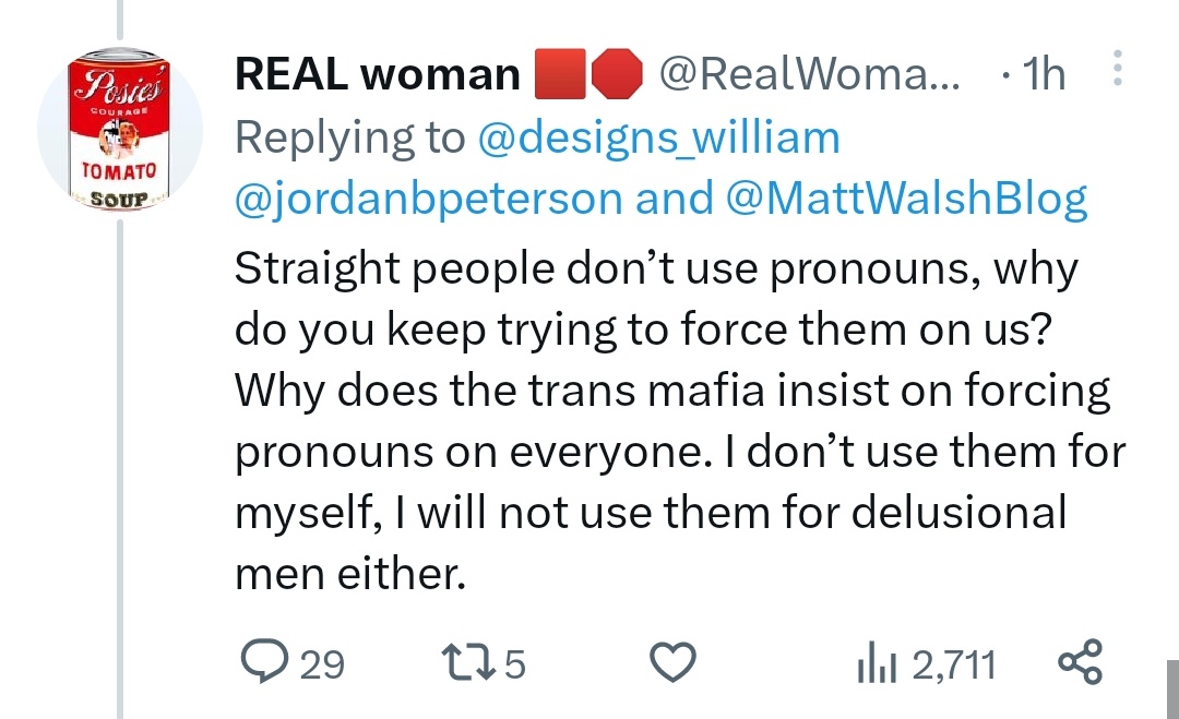 Straight people don't use pronouns. Sorry but if you've ever said 'he' or 'she' in your entire life you're gay