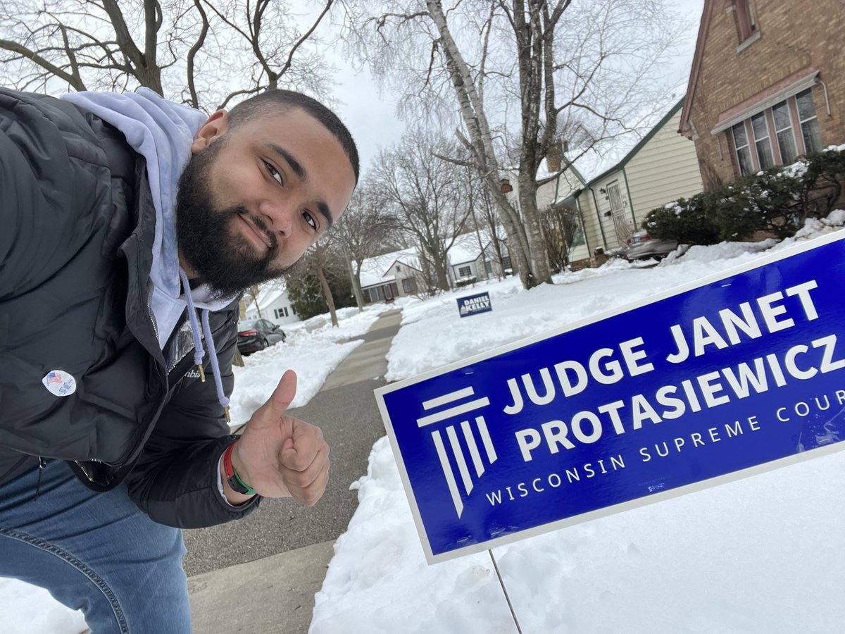 Was out on the doors and saw an opposition yard sign. So I knocked the next door neighbors, earned some votes for <a href="/janetforjustice/">Justice-elect Janet Protasiewicz</a>, and put some yard signs out on the block.

Don’t underestimate the power of face to face conversations… and a yard sign.

#WinWithWisDems #SignWars