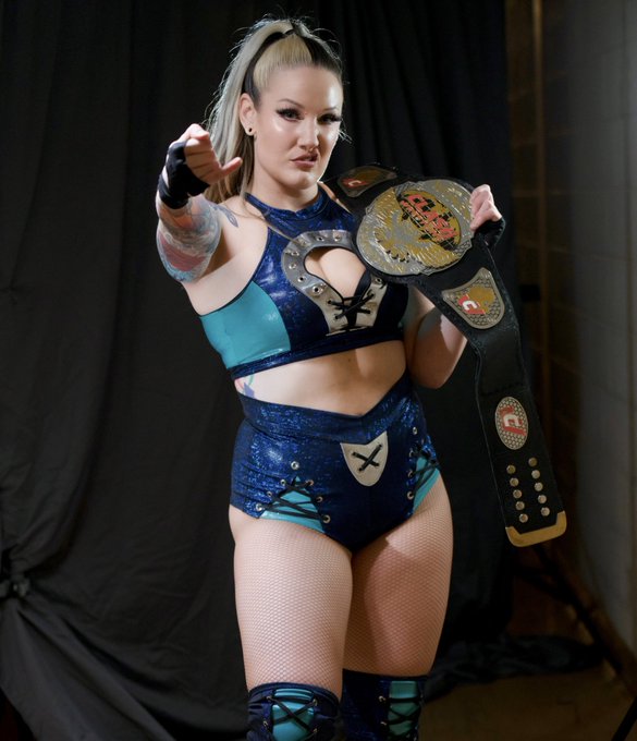 #AndNEW My first championship in my home state of Michigan 🥹  @clashwrestling fans, you were on FIRE<a href="/tag/andnew"class="tags">#AndNEW</a><a href="/tag/pinkiesup"class="tags"><span>#pinkiesup</span></a>