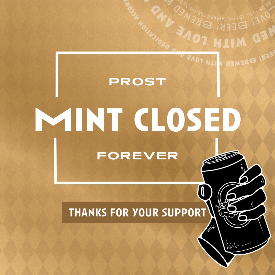 metabrewsociety's tweet photo. 🎉 It's a wrap! Our MBS Genesis NFT Mint has officially closed its doors forever. 🔥
We want to give a huge shoutout to every supporter along the way. To our new holders, welcome to the family! To our "OG" holders, we're thrilled to have you with us. ❤️🔥
And to those who missed out: we've got plenty of exciting things in the works. Keep watching us because we're just getting started in web3 and beyond!
LFG 🍺