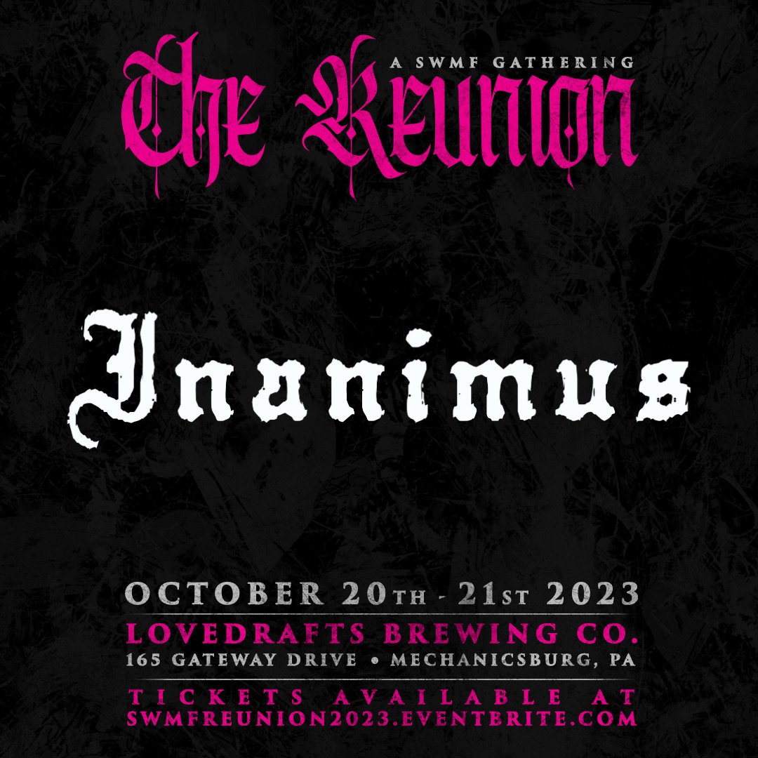 Blending otherworldly themes with massive, melodic riffs, Raleigh's Inanimus joins the SWMF family reunion. This band will forever change your perception of what the kids are calling "doom" these days.  smpl.is/6n19z
#SWMFReunion2023 #IsItDoom #heavyriffs