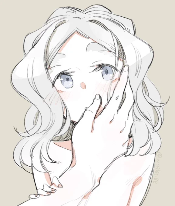 ちびっこちゃんと大きい手の対比いいよね( ˘ω˘ ) #ちびっこちゃん朝活 