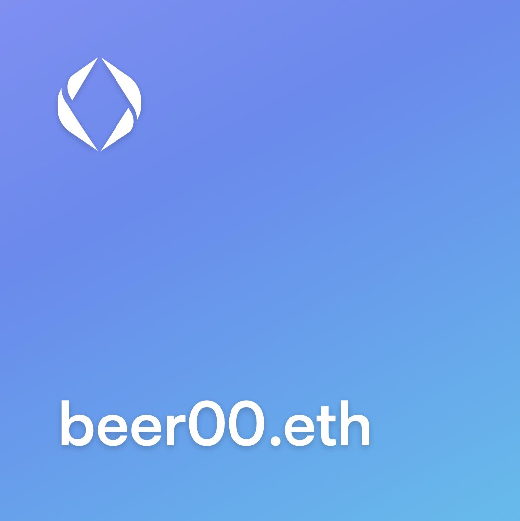 8BallPirate's tweet photo. The worldwide sales of non-alcoholic beer aka 0.0 was $34.50bn in 2023 and is due to rise 7.65% yearly over the next 4 years
Iβve just registered Beer00.eth for 5 years.
π»π»π»π»π»π»π»π»π»π»π»π»π»π»
#beer #ensdomains #ensdomain #ENS #beerzero https://t.co/LOjhrykmvd