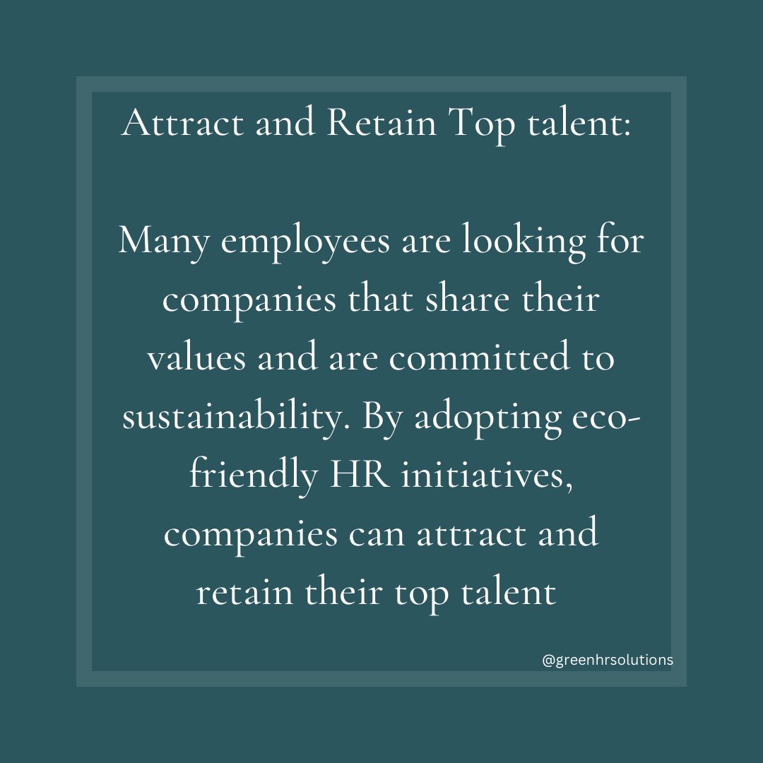 GreenHRSolution's tweet photo. Companies that are committed to sustainability and employee wellbeing are more likely to attract and retain top talent, reduce costs, and gain access to new markets and business opportunities.
#sdg2030 #sustainability #undp #greenhr #greenhrsolution #globalenvironment https://t.co/sUz2UZXBvW