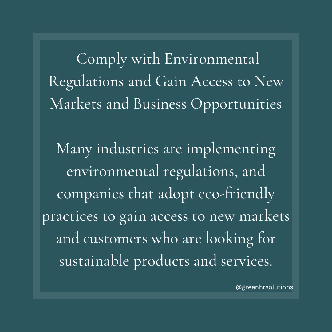 GreenHRSolution's tweet photo. Companies that are committed to sustainability and employee wellbeing are more likely to attract and retain top talent, reduce costs, and gain access to new markets and business opportunities.
#sdg2030 #sustainability #undp #greenhr #greenhrsolution #globalenvironment https://t.co/sUz2UZXBvW