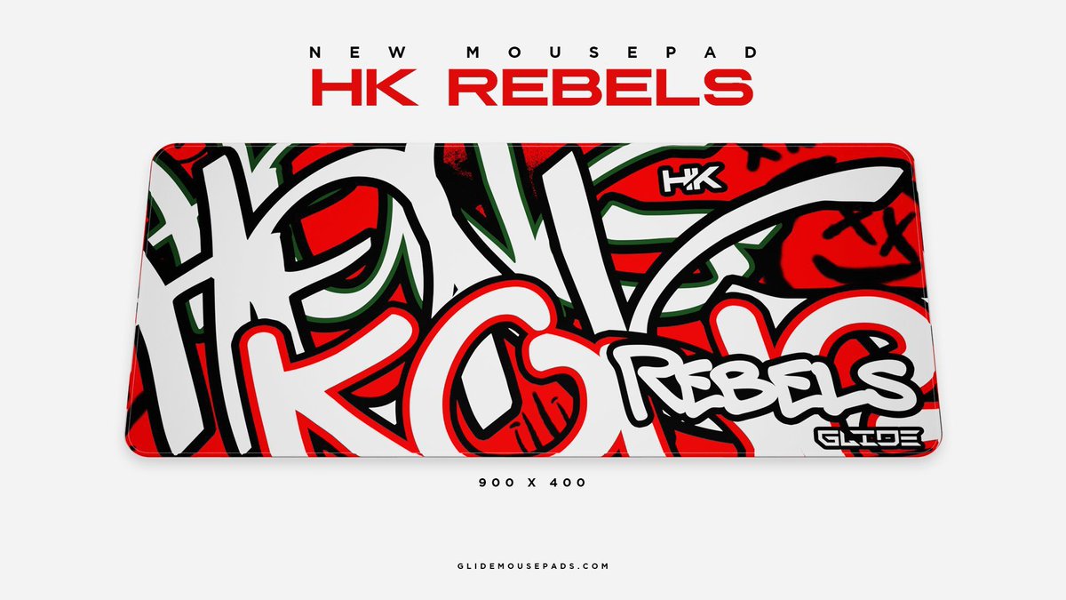 This week is drop time! 🧧

Become Rebellious with the new @HKRebels Mousepad releasing 3/31 3PM EST. 

Limited Drop
Waterproofing 
Hybrid Mousepad 
Will be available in two sizes, 900x400 &amp; 500x500.