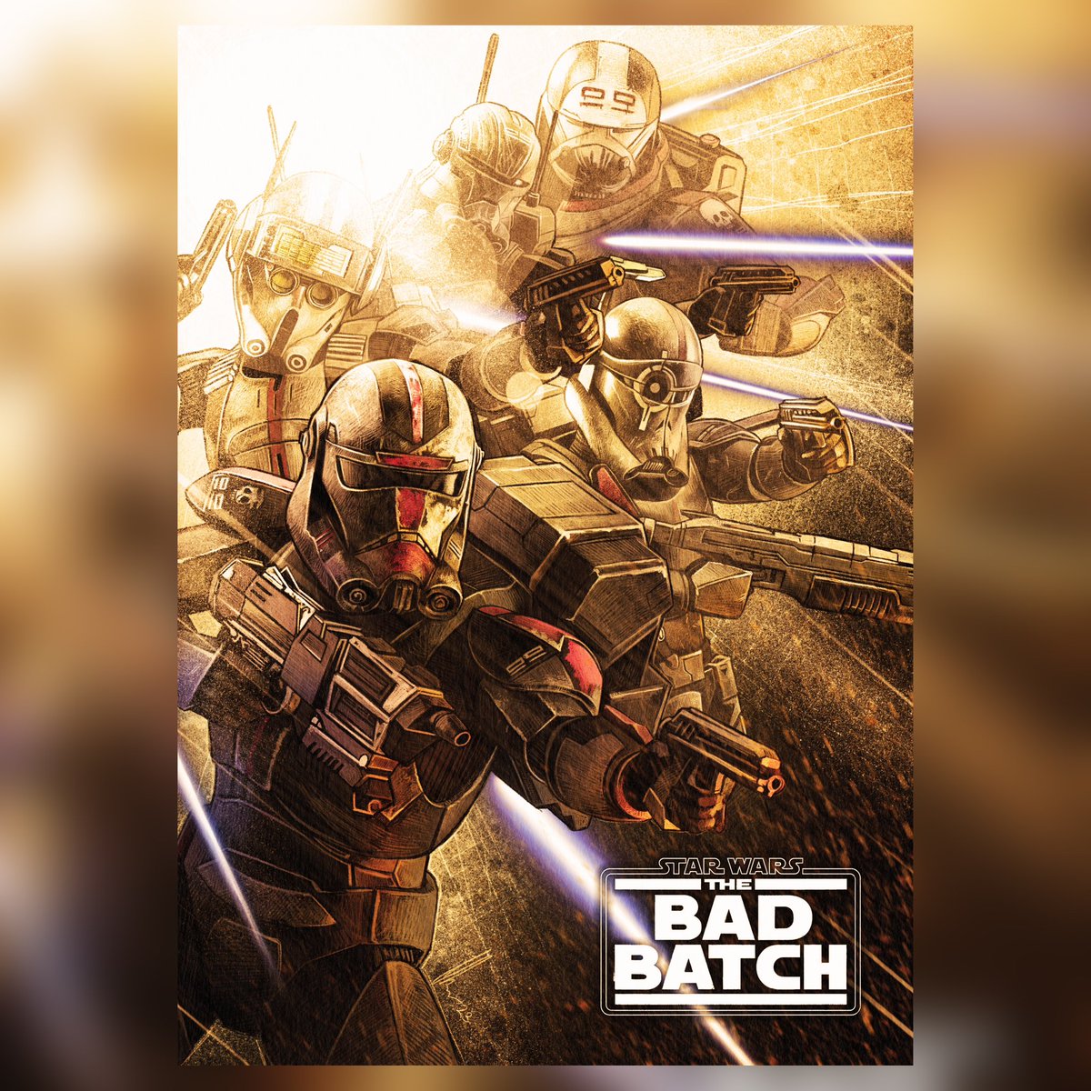 My ode to The Bad Batch. Season 2 has been AMAZING 🔥🔥🔥 

#starwars #thebadbatch #starwarsthebadbatch #clones #clonetroopers #art #chrisowenart #posterspy