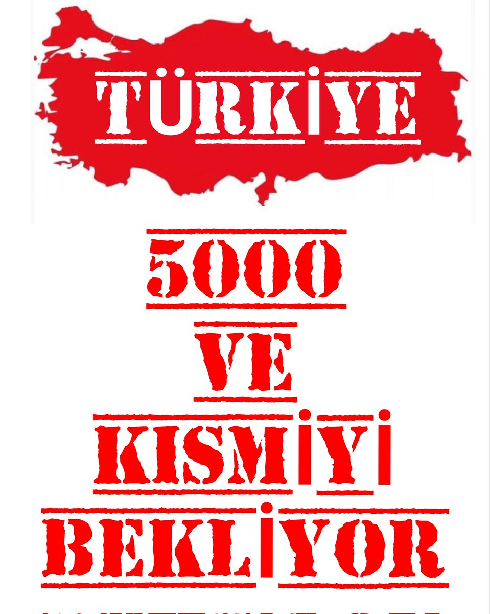 EYT ÇÖZÜLMEDİ!
SGK KADIN ERKEK 5000 PRİM
KISMİ 3600 50/55YAŞ

<a href="/RTErdogan/">Recep Tayyip Erdoğan</a> <a href="/vedatbilgn/">Vedat Bilgin</a>
<a href="/dbdevletbahceli/">Devlet Bahçeli</a>
<a href="/fahrettinaltun/">Fahrettin Altun</a>
<a href="/fuatoktay/">Fuat Oktay</a>
<a href="/vedatbilgn/">Vedat Bilgin</a>
Bakan Bilgin 

#Türkiye5000VeKısmiyiBekliyor
