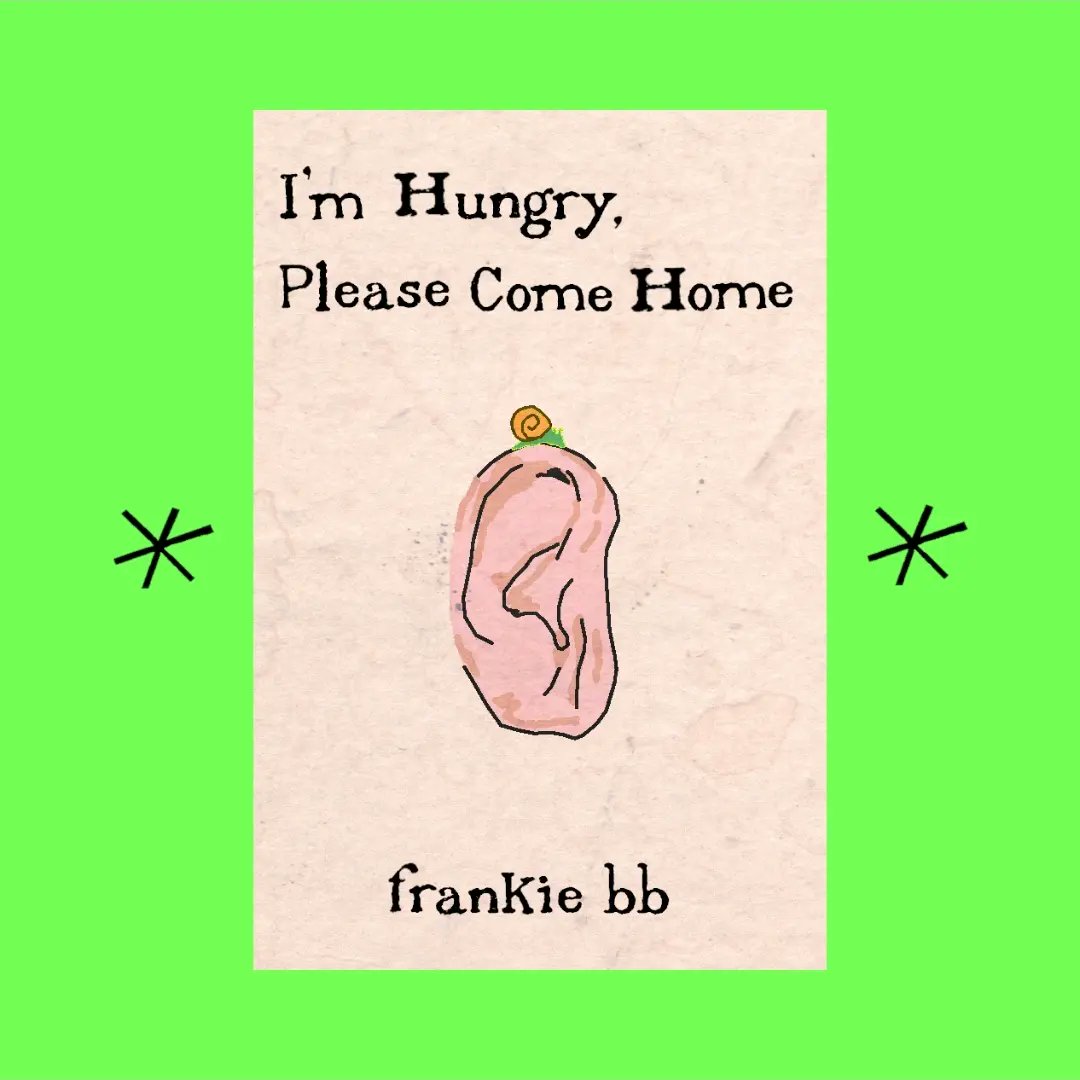 elmoonfire6's tweet photo. Hello friends! You may already know this, but i very recently released a new chapbook! it's called I'm Hungry, Please Come Home. It is a book of poems, driven by the engine of hunger. I spent the last couple years writing it, but mostly 2021. https://t.co/Oj6R8qUVaL