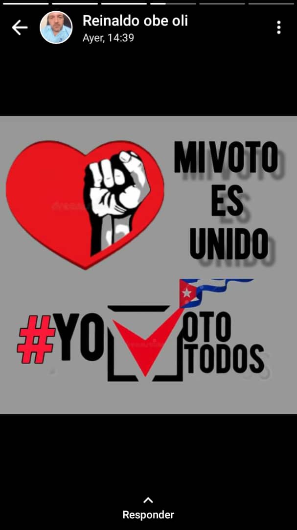 #YoVotoXTodos #MiVotoXTodos #VotoPorCuba #VotoUnido