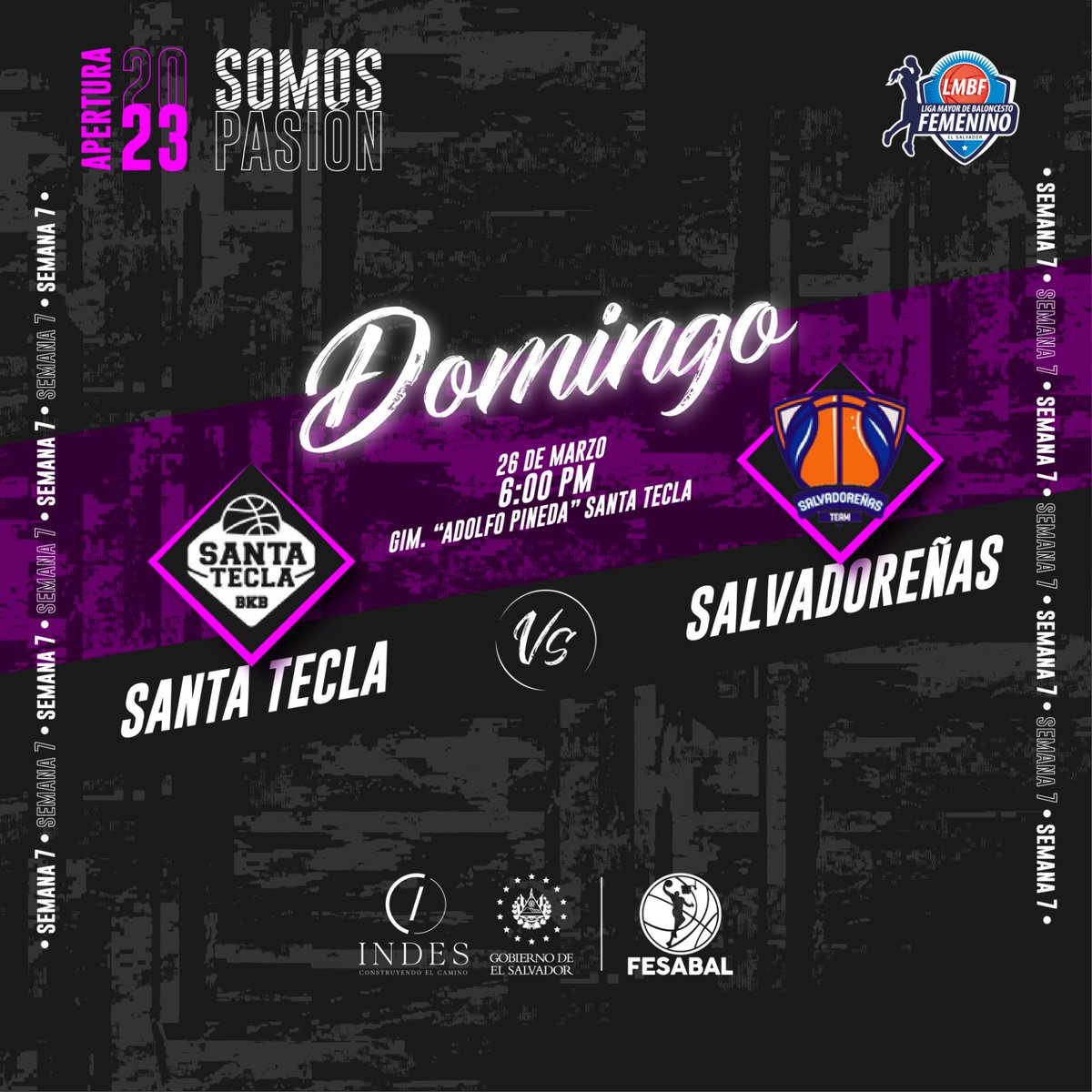 🔥No te pierdas el juego del Torneo apertura 2023 🏀
#Somospasión