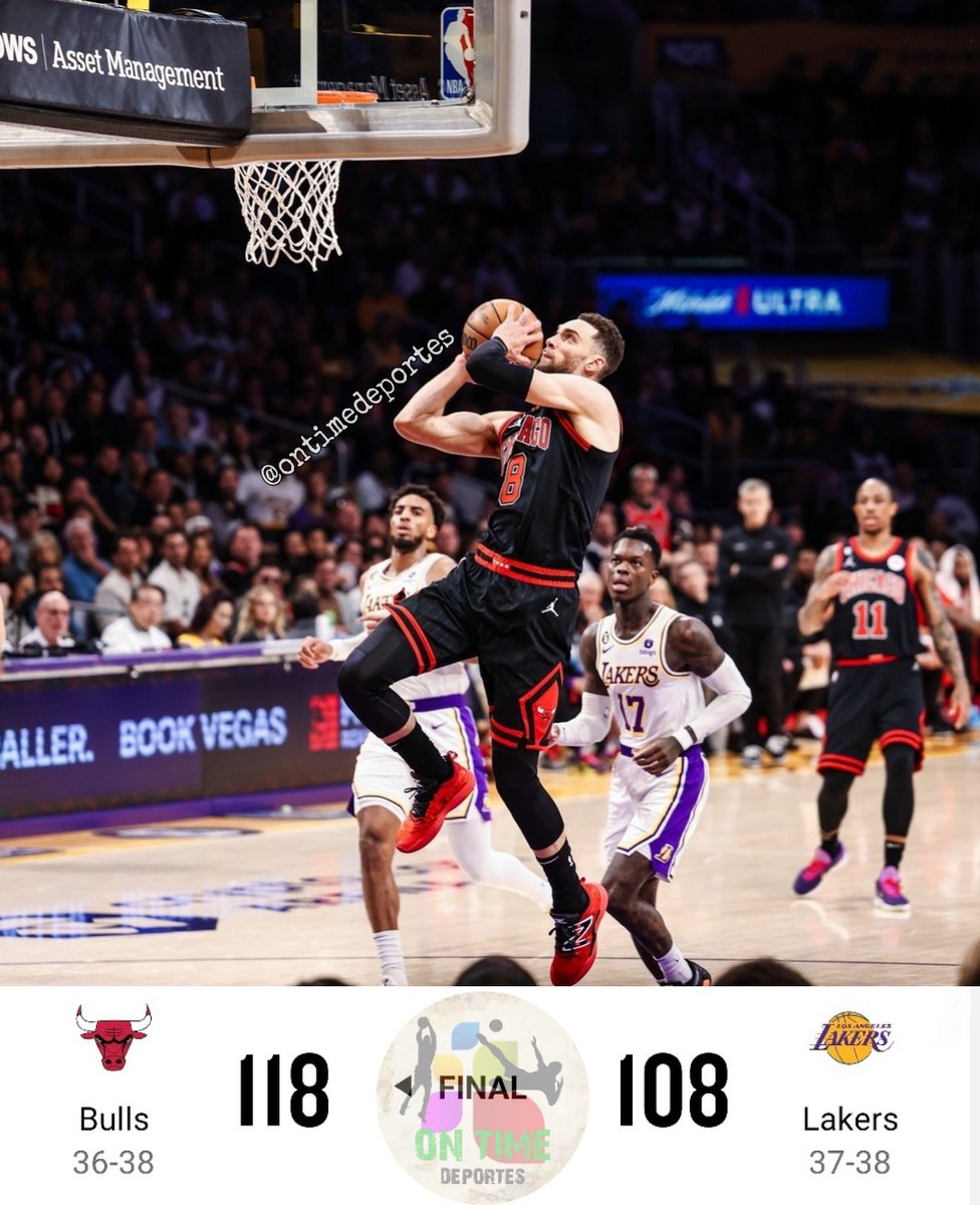 OnTimeDeportes's tweet photo. Los Lakers caen en su casa y con el regreso de LeBron James🤦🏻‍♀️. Los Bulls le ganan por 10 puntos. Si Los Ángeles ganaban, subían a la 7ma posición del play-in. 
.
.
.
.
.
.
#nba #Lakers  #Bulls #lakeshow #lebronjames #baloncesto #sportsnews #deportes #ontimedeportes https://t.co/NK1yDSmTTj