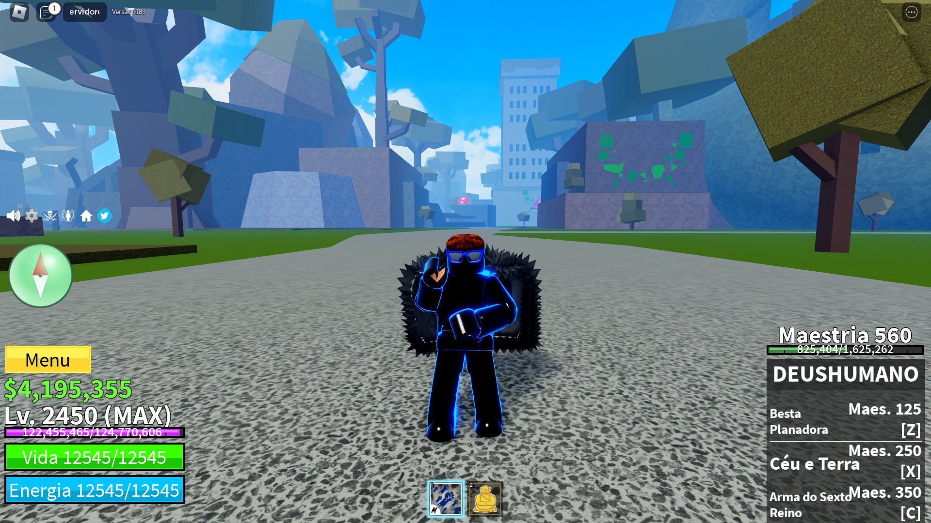 Roblox > Conta Blox Fruits LEVEL MÁXIMO (2450)!