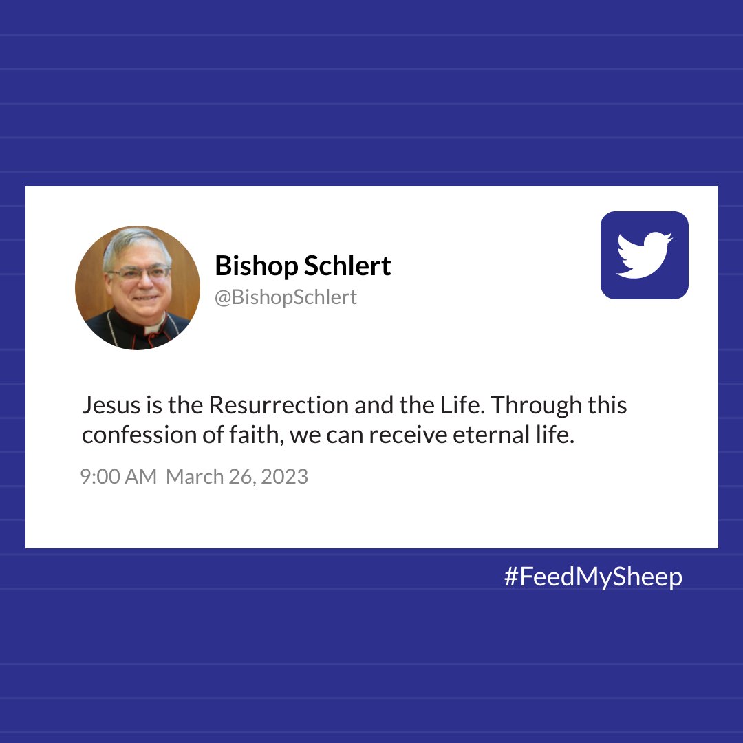 AllentownDioces's tweet photo. "We can receive eternal life."
#Tweet #TweetQuote @BishopSchlert #FeedMySheep https://t.co/DIdfBuMBBZ