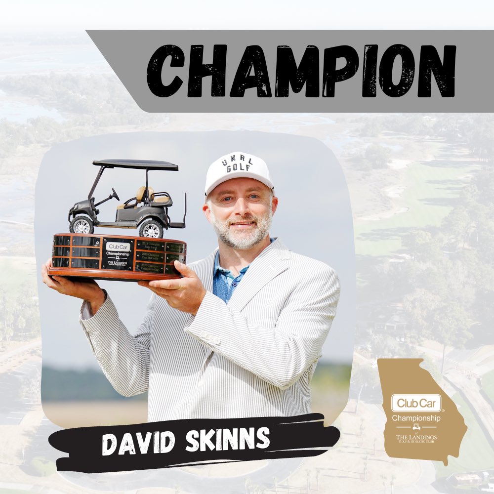 clubcarchamp's tweet photo. Skinns secures the Seersucker jacket in Savannah! 

@skinnsygolf x #ClubCarChamp https://t.co/pG2yr0rc1O