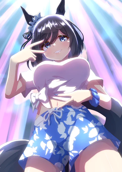 おめでとう過去絵#エイシンフラッシュ生誕祭 #ウマ娘 
